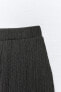 Фото #9 товара Струящиеся брюки из рельефной ткани с широкими штанинами ZARA