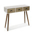 Мебель для прихожей с 3 ящиками Versa Белый Деревянный ДСП и древесина сосны 30 x 80,5 x 90 cm