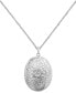 ფოტო #1 პროდუქტის Sterling Silver Necklace, Four Photo Engraved Locket