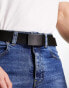 Фото #4 товара ASOS DESIGN webbing belt with matte black buckle in black