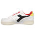 Фото #6 товара Diadora Davis Leather Lace Up Mens White Sneakers Casual Shoes 177354-C9454
