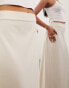 Фото #3 товара ASOS EDITION premium heavy weight textured jersey column maxi skirt co-ord in cream