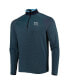 ფოტო #3 პროდუქტის Men's Blue FedEx St. Jude Championship T2 Green Stripe Raglan Quarter-Zip Jacket