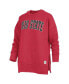 ფოტო #1 პროდუქტის Women's Scarlet Ohio State Buckeyes Stone Gala Oversized T-shirt