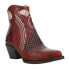 Фото #2 товара Ferrini Savannah Embroidered Round Toe Cowboy Booties Womens Red Casual Boots 60