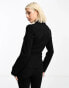 COLLUSION fitted blazer co-ord in black Черный, 32 - фото #2