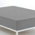 Fitted bottom sheet Alexandra House Living Dark grey 150 x 190/200 cm