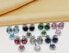 Фото #8 товара Sparkling silver jewelry set with zircons SET230WG (earrings, pendant)