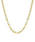 ფოტო #1 პროდუქტის Fine Silver-Plated or 18K Gold-Plated Graduated Chain Link Necklace