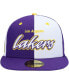 ფოტო #3 პროდუქტის Men's Purple, White Los Angeles Lakers Griswold 59FIFTY Fitted Hat