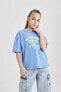 Фото #4 товара Kız Çocuk T-shirt B5129a8/be553 Blue