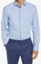 Фото #1 товара Классическая рубашка Nordstrom Men's Shop 280585 Tech-Smart Trim Fit Stretch, размер 32-33