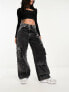 Фото #7 товара ASOS DESIGN ultimate cargo jean in acid black