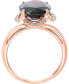 Garnet (7-5/8 ct. t.w.) & Diamond (1/6 ct. t.w.) Statement Ring in 14k Rose Gold