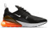Фото #3 товара Nike Air Max 270 低帮 跑步鞋 男款 黑白橙 / Кроссовки Nike Air Max ah8050-014