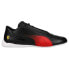 Фото #1 товара Puma Ferrari RCat Lace Up Mens Black Sneakers Casual Shoes 306768-01