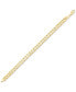 ფოტო #3 პროდუქტის Men's Curb Link Chain Bracelet in 18k Gold-Plated Sterling Silver or Sterling Silver