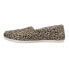 Фото #3 товара TOMS Alpargata Leopard Slip On Womens Beige Flats Casual 10015585T