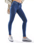 Фото #2 товара ONLY pushup skinny jeans in dark blue denim