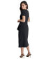 ფოტო #2 პროდუქტის Women's Surplice-Neck Embellished Scuba Dress