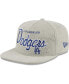ფოტო #4 პროდუქტის Men's Gray Los Angeles Dodgers Corduroy Golfer Adjustable Hat