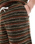 Фото #2 товара ASOS DESIGN oversized textured stripe shorts in multicolour