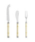 Фото #1 товара Jubilee Cheese Knife, Spreader and Fork Set - Shades of Light