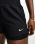 Фото #6 товара Nike Training One Dri-Fit high rise 3 inch 2in1 shorts in black