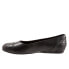 Фото #5 товара Softwalk Sonoma Cap Toe S1907-027 Womens Black Narrow Ballet Flats Shoes