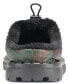 Фото #3 товара Karl Lagerfeld Men's Faux Fur Lined Quilted Toggle Slip On with Front Logo Plaque Slippers