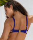 Фото #3 товара Wolf & Whistle Fuller Bust Exclusive mix & match mesh underwire bikini top in cobalt blue