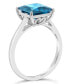 Blue Topaz (3-1/4 ct. t.w.) Ring in Sterling Silver