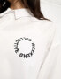 Фото #3 товара ASOS Weekend Collective Oversized shirt with embroidered circle logo in white