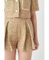 Women's Boucle Pleated Shorts