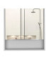 Jaspe Mirror Cabinet, Three Internal Shelves, One Open Shelf, Double Door Cabinet - White