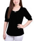 ფოტო #1 პროდუქტის Women's Short Sleeve Balloon Sleeve Top