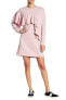 Фото #1 товара Solutions 164727 Women's Ruffle French Terry Rose Quartz Dress Size Medium