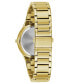 ფოტო #3 პროდუქტის Men's Diamond-Accent Gold-Tone Stainless Steel Bracelet Watch 40mm