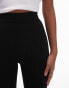 Topshop Petite high waisted legging in black