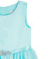 ფოტო #6 პროდუქტის Little Girls Sleeveless Sequin and Glitter Mesh Party Dress