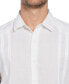 Men's Pleated Textured Guayabera Shirt