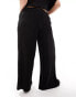 Only Curve wide leg trousers co-ord in black