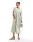 Threadbare jersey midi dress in sage green grün, 34 - фото #4