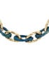Фото #2 товара Robert Lee Morris Soho blue Patina Link Collar Necklace