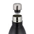 10x Thermo Trinkflasche 1 Liter schwarz