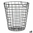 Basket With handles Black Steel 30 x 30 x 30 cm (8 Units)