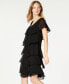 ფოტო #5 პროდუქტის Tiered Rhinestone Capelet Dress