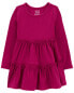 Фото #3 товара Toddler Long-Sleeve Ribbed Dress 2T