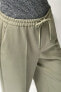 Straight-leg trousers with an elasticated waistband