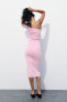 Фото #5 товара Платье асимметричного кроя со сборками ZARA